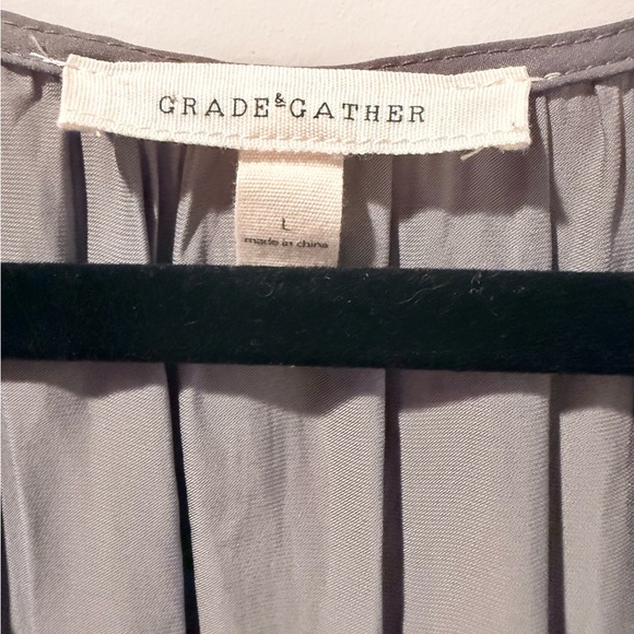 Chic Gray Ruffle Midi Dress - Picture 2 of 6